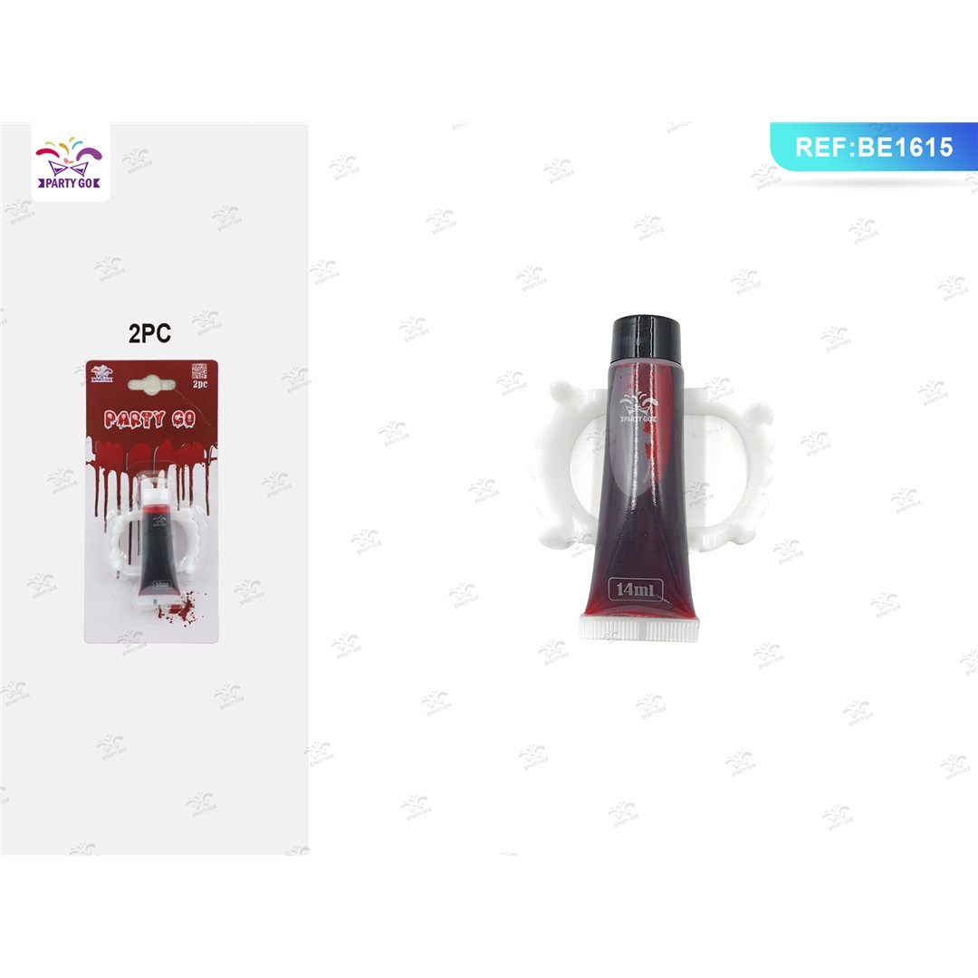 50936 8058617866153 BE1615 dentiera vampiro sangue finto 14ml