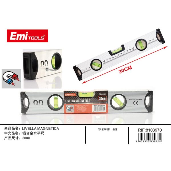 50952 8052533139704 8103970 LIVELLA MAGNETICA CM.30