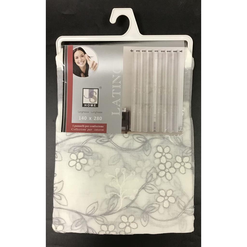 51136 8056457714818 LATINO_GRIGIO TENDA CON OCCHIELLI 1P 140X280CM LATINO GRIGIO