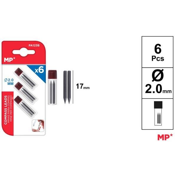 51333 8435464171942 PA123B MINI DI RICAMBIO PER COMPASSO Ø2,0MM