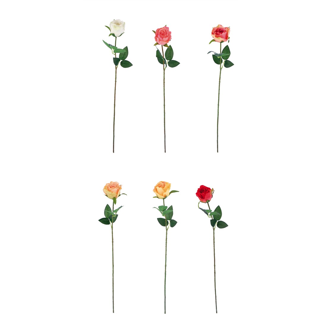 51557 8021785800410 80041 STAR fiore rosa h67cm ass6col