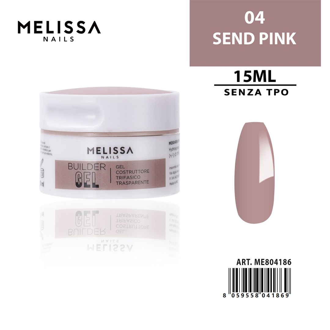 51578 8059558041869 0245237 DC melissa gel costrutt. trifasico 15ml n.04 sendpink