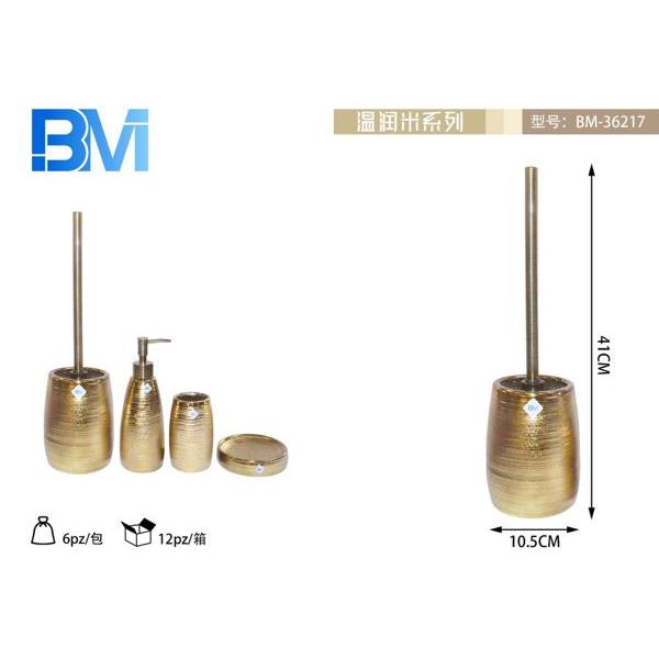 51650 8055727362179 BM-36217 PORTA SCOPINO IN CERAMICA METALLIZZATA