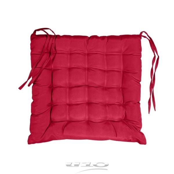 51887 3574386090971 1609097 CUSCINO MORBIDONE 40X40CM POLIESTERE T.UNITA ESSENTIEL ROSSO BORDEAUX