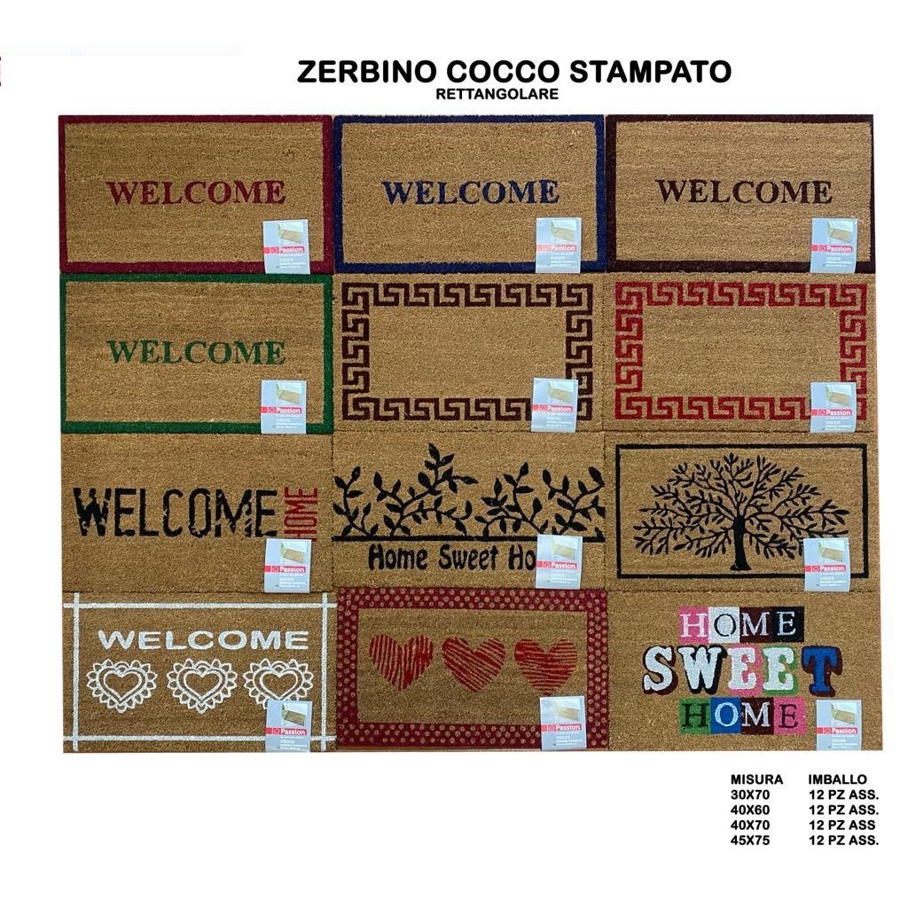 51893 8033003647288 ZRB24 zerbino in cocco 40x70cm fantasia