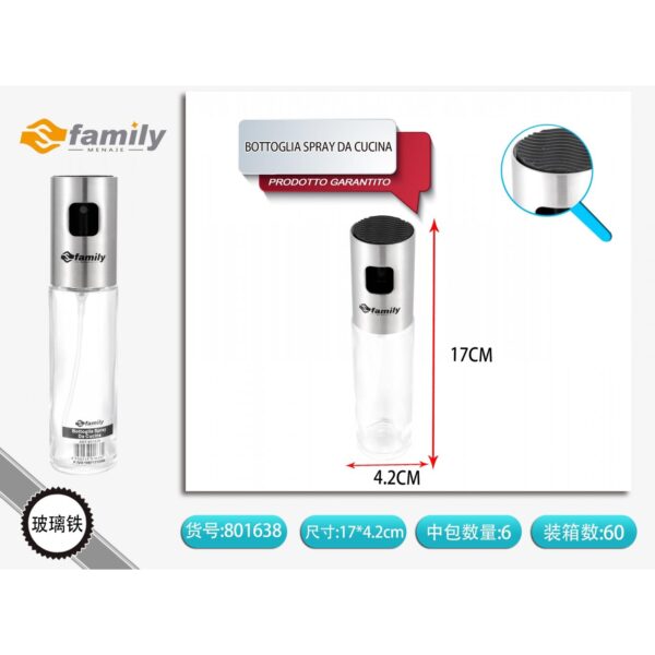 51905 8050238016382 801638 MI OLIERA SPRAY VETRO E ACCIAIO