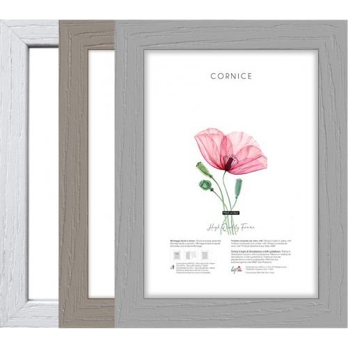 52118 8016123113567 13567 30X40 cornice per foto in vetro con bordo legno shabby 30x40cm