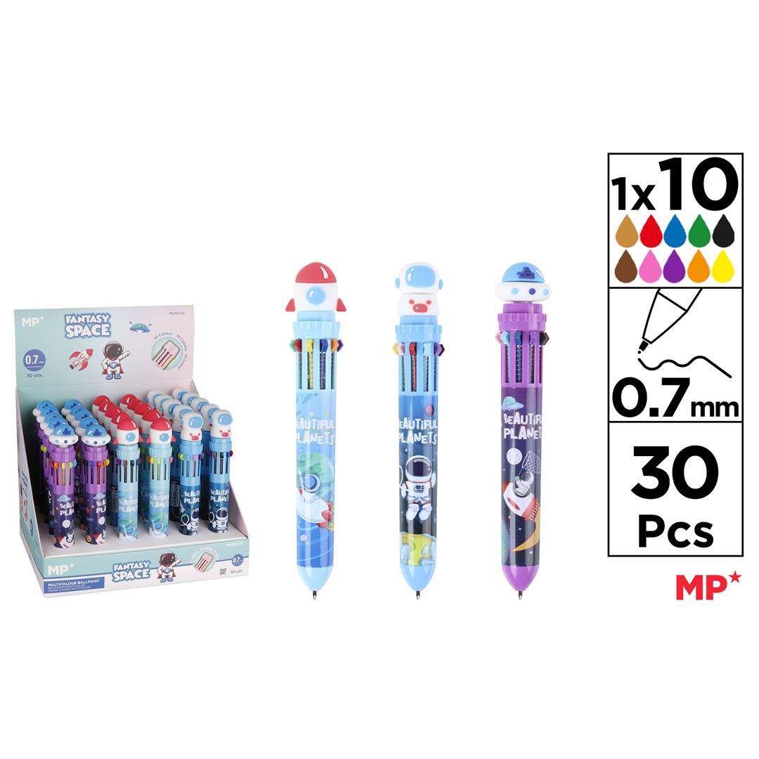 52902 8435464179078 PE253-02 PENNA MULTICOLOR 10COL. FANTASY SPACE