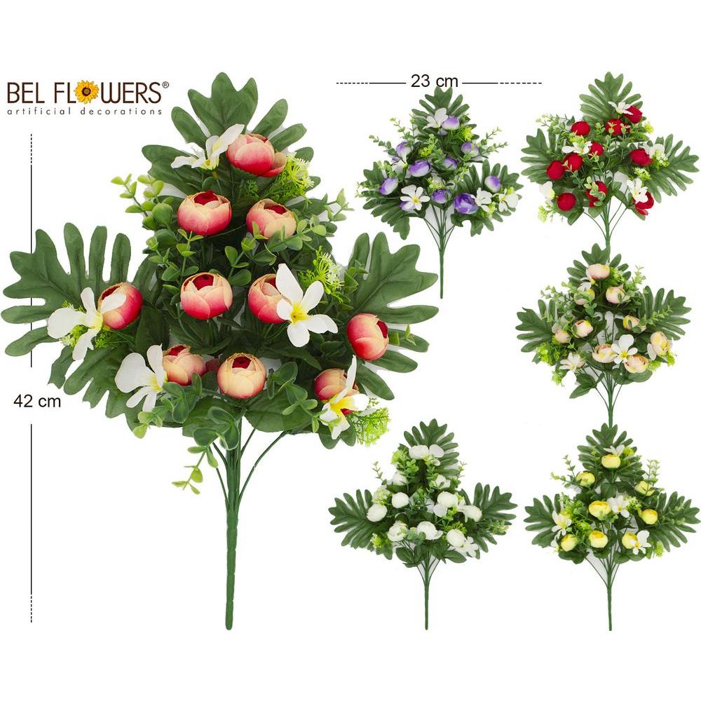 53041 8050260006962 BFLU012-00696 FIORE MAZZO FRONTALE MEDIO RANUNCOLI E LILIUM