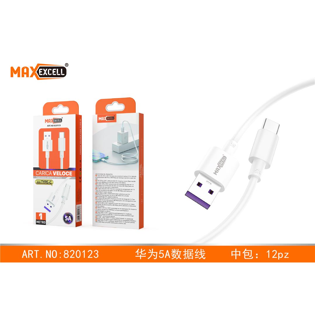 53372 8435606750622 0152281 ONE cavo dati ricaricabatteria usb 2.0 a type-c 1m output 5a tb1228 superfast