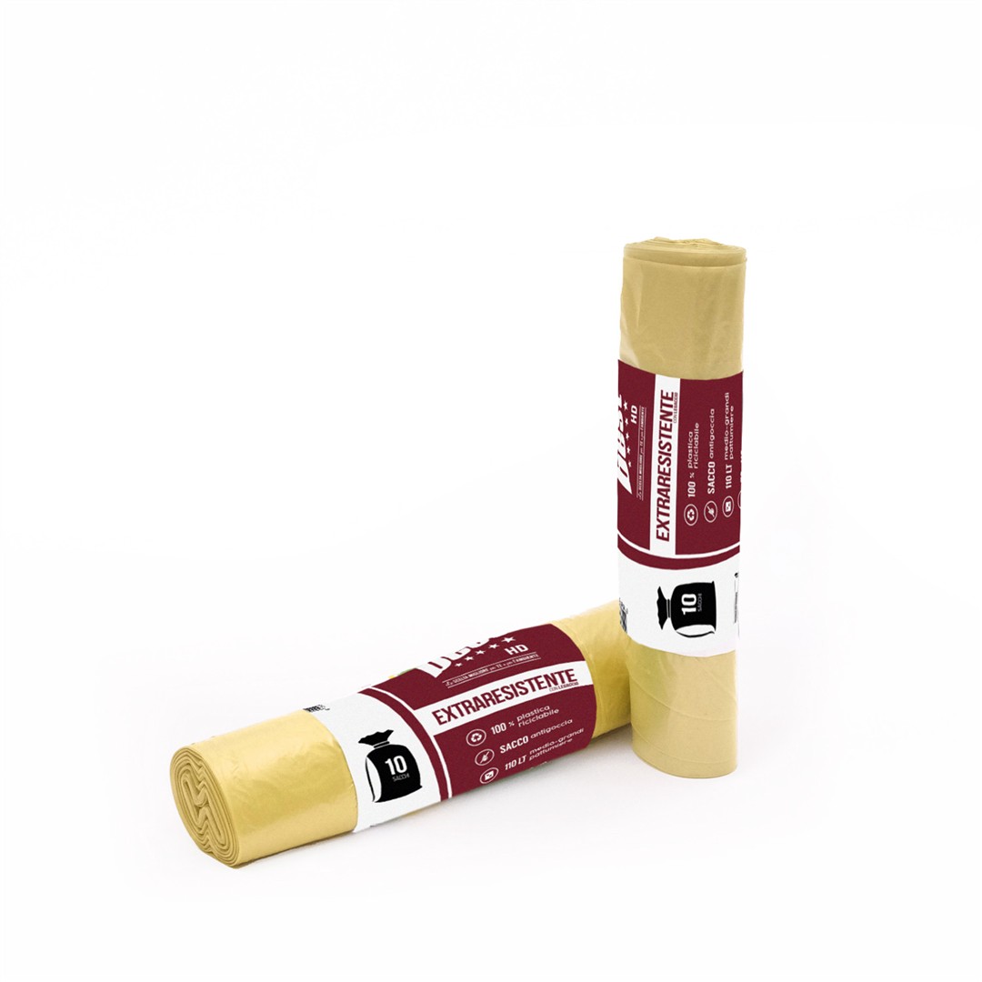 53641 8053670583009 CANBEST009 sacchi patt. 35lt 20pz 50x60cm giallo