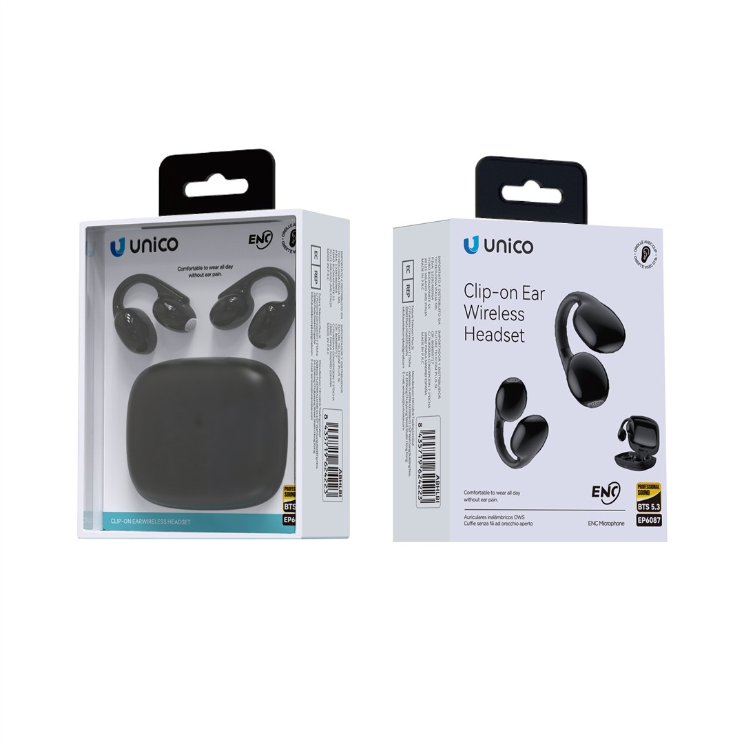53861 8435719660870 EP6087 auricolare wireless a clip con cavo