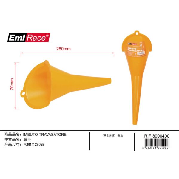 53895 8052533004002 8000400 EMI imbuto in plastica travasatore