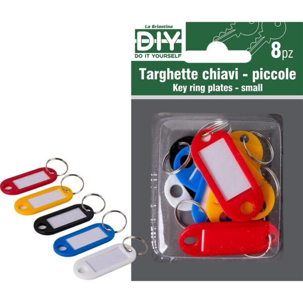 54085 8000061065620 TAR06562A SET 8PZ TARGHETTE CHIAVI PICCOLE
