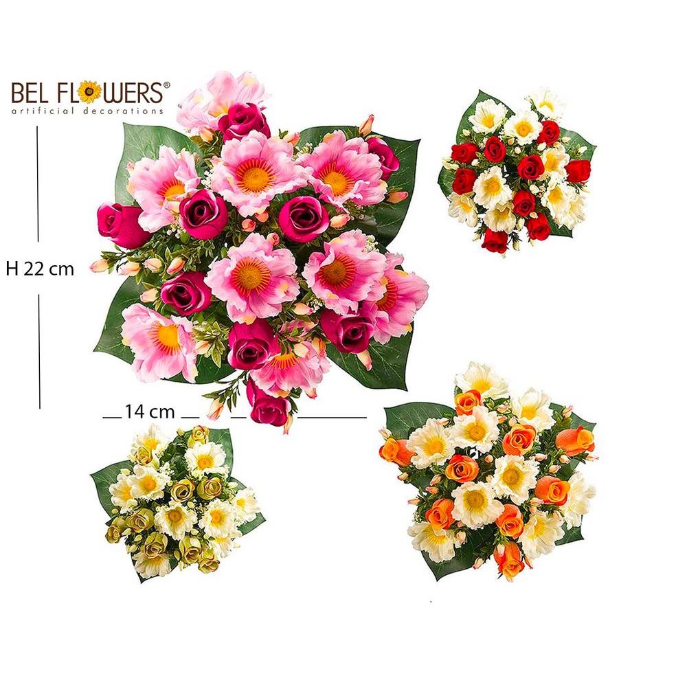 54306 8053830947474 BFK0128-94747 FIORE MAZZO GRANDE CON ROSE E ANEMONI Ø30 X 40CM