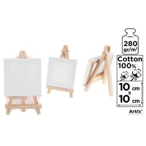 54665 8435464136743 PP94-1010 MINI TELA 10X10CM CON CAVALLETTO