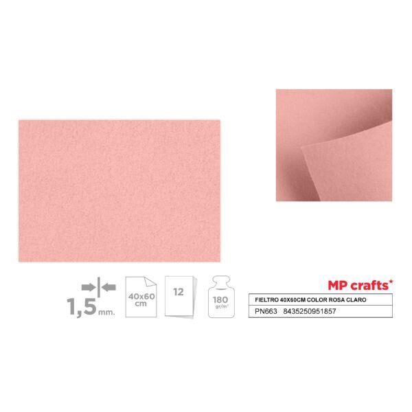 54987 8435250951857 PN663 offerta foglio in feltro 40x60cm rosa chiaro