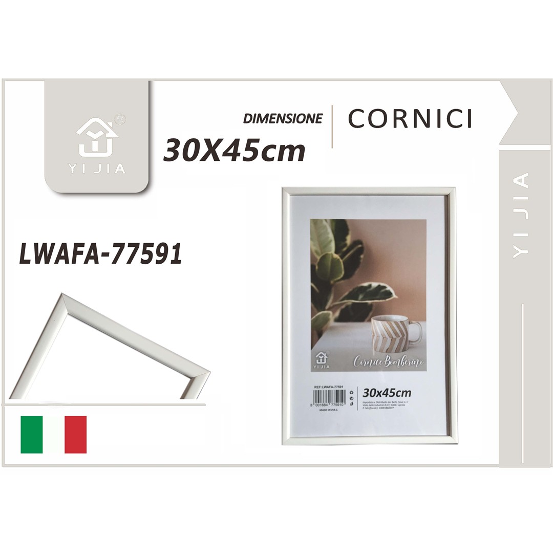 55350 8001684775910 LWAFA-77591 cornice bomberino bianco 30x45cm