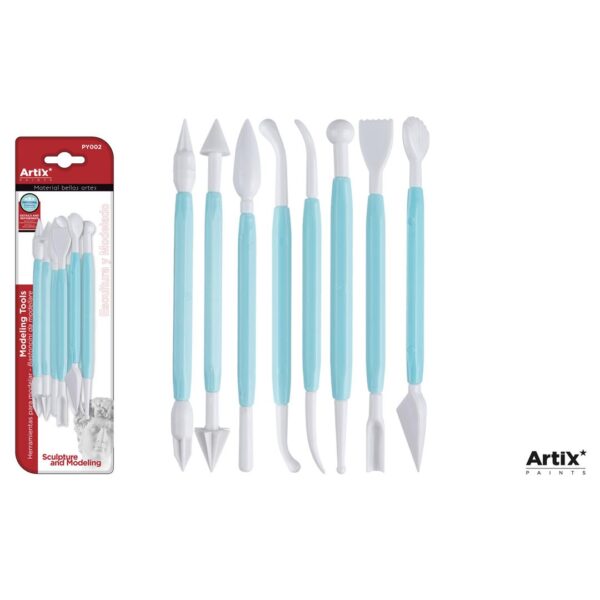 55698 8435250979226 PY002 SET 8PZ SPATOLE PER MODELLARE