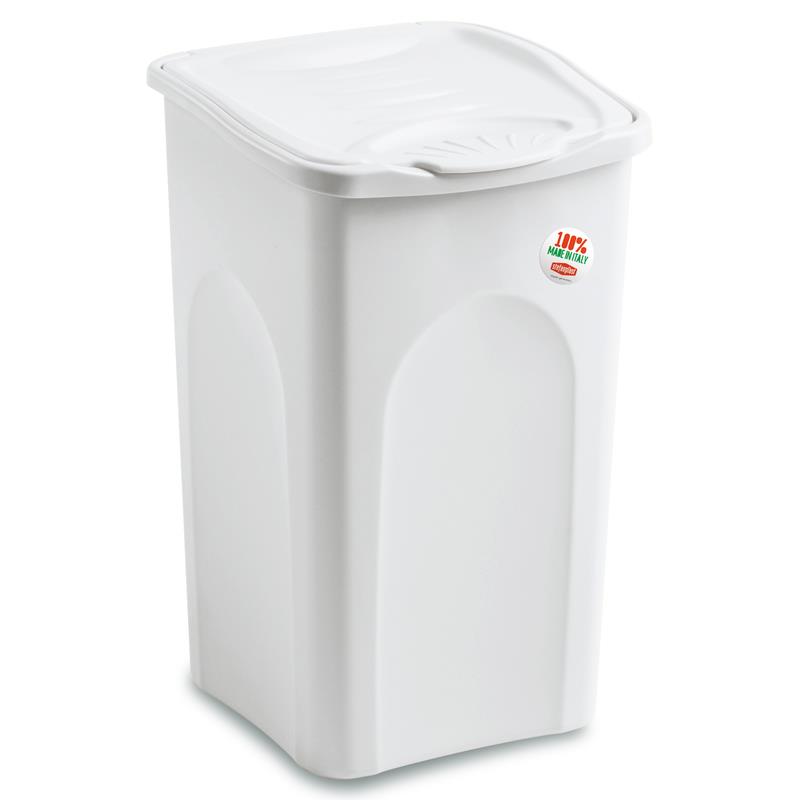 56191 8003507701205 108802 VISCIO cesto portabiancheria primavera 50lt bianco