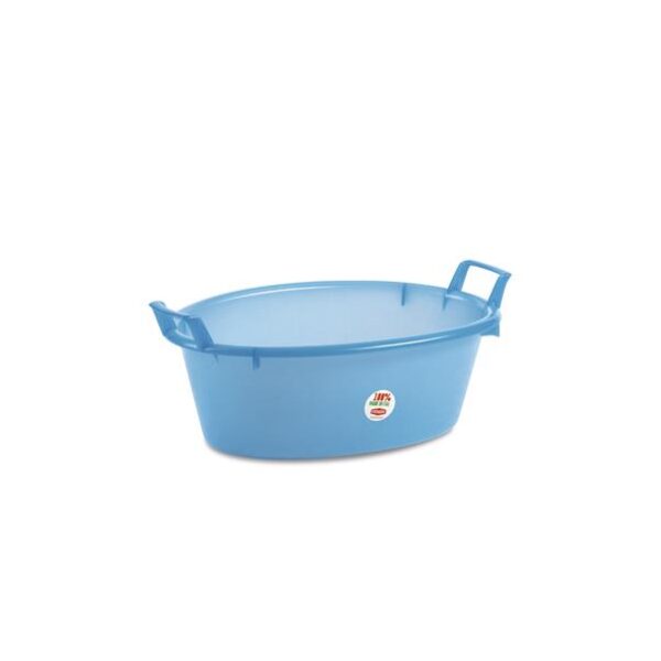 56215 8003507315006 31500-AZ01 bacinella ovale con manici 50xh18cm 16lt azzurro