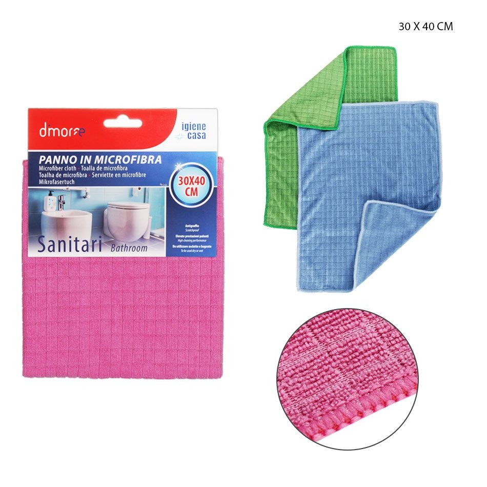 56229 8055769125602 0213463 panno microfibra sanitari 30x40cm