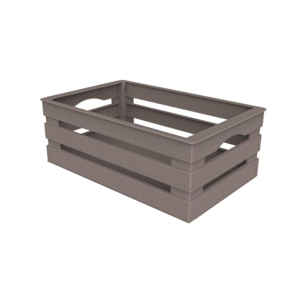 56232 8007633102509 10250A BAMA CASSETTINA TINA MILLEUSI CM.25X16X10H TORTORA