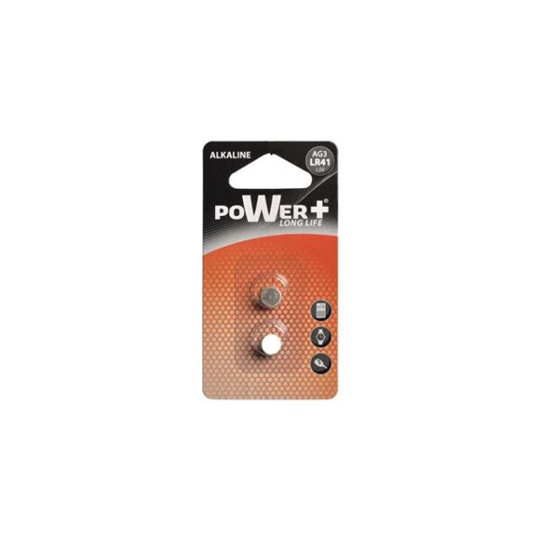 56272 3120370519975 AG3 POW BATTERIE A BOTTONE 2PZ 1,5V ALKALINE PILA AG3 POWER (LR736,LR41,192,292,384)
