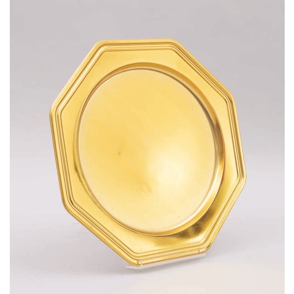 56894 8019959164208 AC-16420 coord. oro sottopiatto in plastica ottogonale 30x30x1,8cm