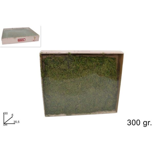 57086 8033113176548 MI002300 muschio per presepe 300gr in box verde
