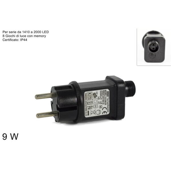 57467 8033113947384 AL005532C trasformatore ip44 minilucciol con 8 giocchi 9w per (1410-2000) led