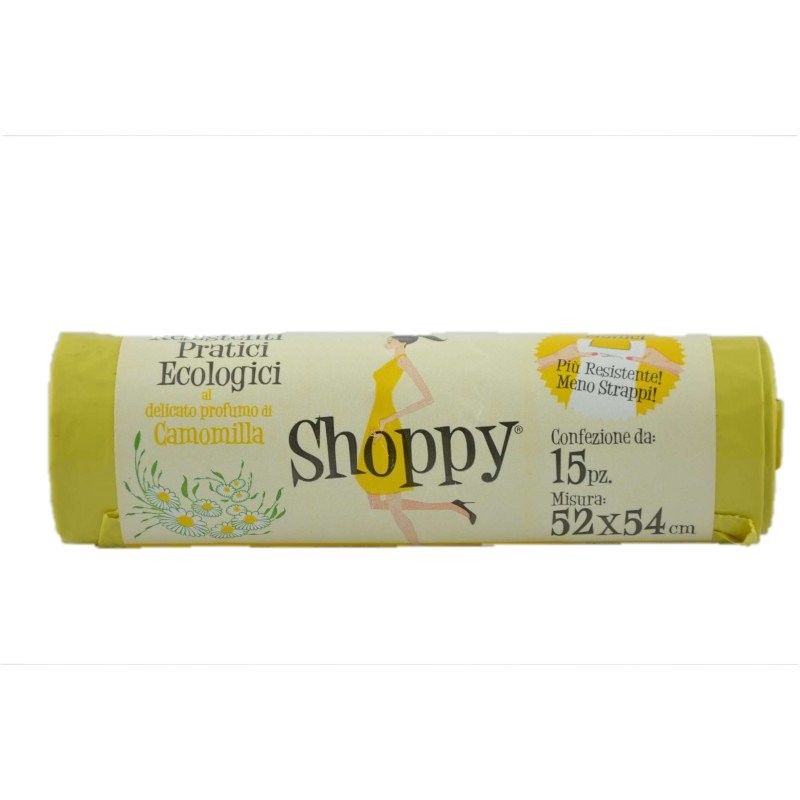 57550 8032625871057 SAC04034A sacchi patt. giallo 15pz 50x60cm c/maniglia