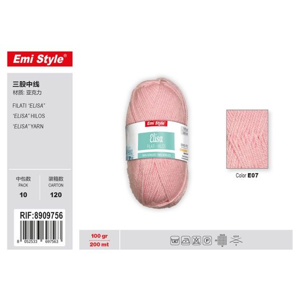 57570 8052533697563 8909756 EMI emi gomitolo rosa 100gr e07