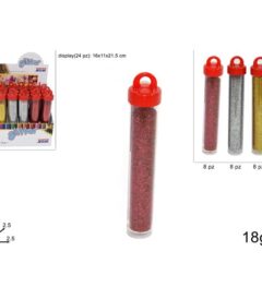 57882 8033113302350 CA005507 porporina glitter gr.18 col.ass