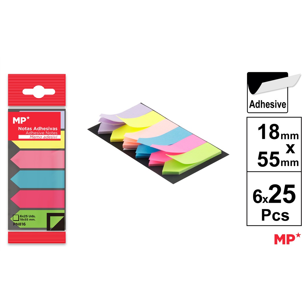 58140 8435464156376 PN816 set 6pz x 25foglietti adesivi