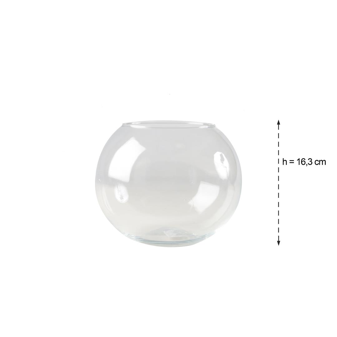58236 3120370425931 42593 CP VASO PALLA IN VETRO ATOM Ø20,2 X H16,3