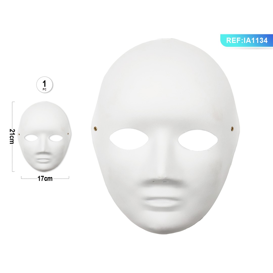 58276 8058617318744 IA1134 halloween maschera bianca donna