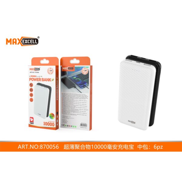58449 8058588700562 870056 batteria da viaggio powerbank caricatore per smartphone 10000mah