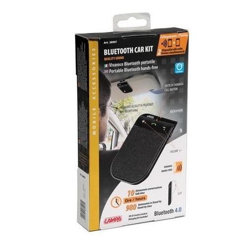 58527 8000692389072 38907 LAMPA bluetooth car kit vivavoce portatile per auto multipoint