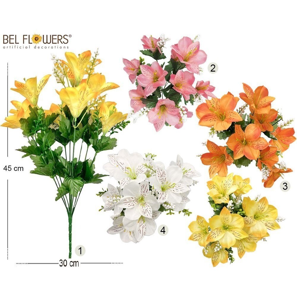 58531 8050260090367 BFCZ019-09036 fiore mazzo medio alstromeria h45cm