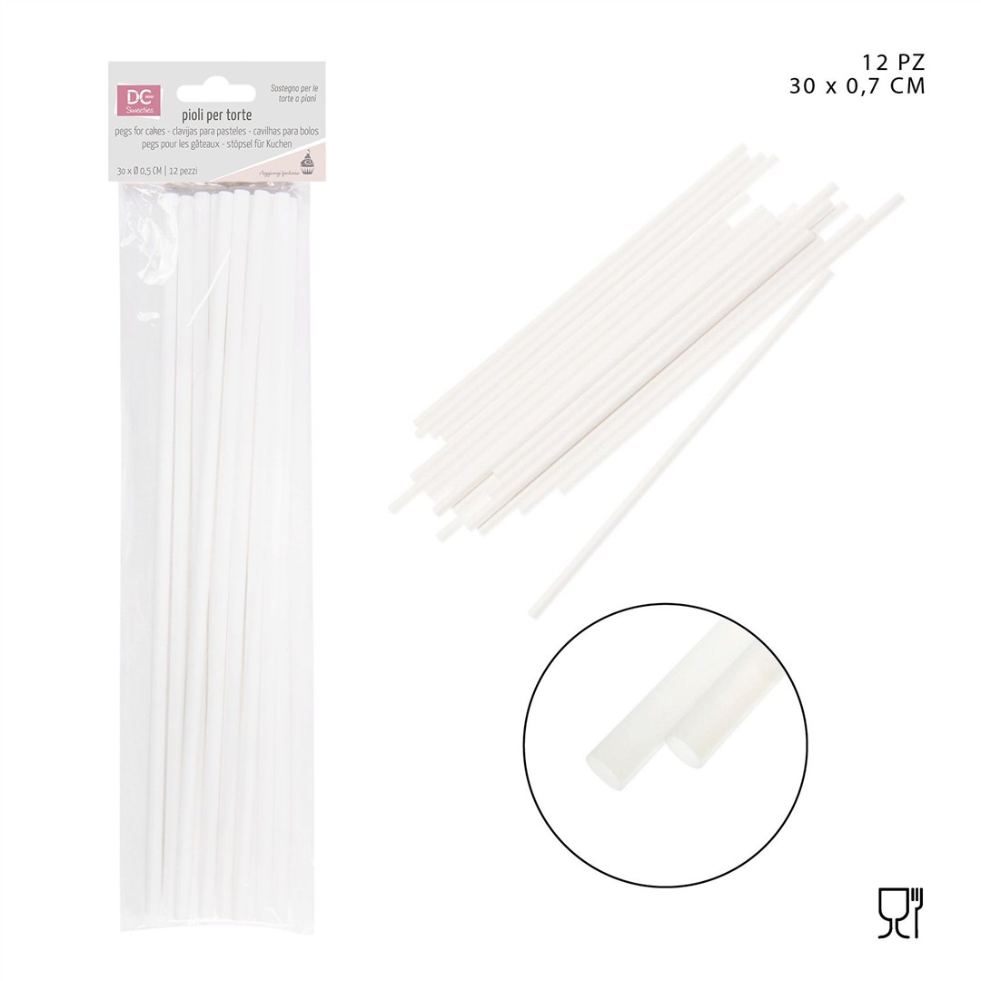 58585 8055769190693 0217709 pioli per torte 12pz ø0,5 x 30cm
