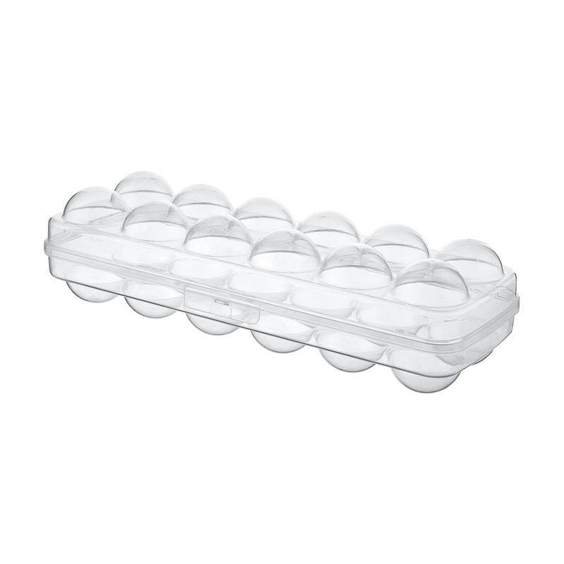 58651 8027458160768 203862 VISCIO portauova 12 posti trasparente 10,5x27,5x7cm