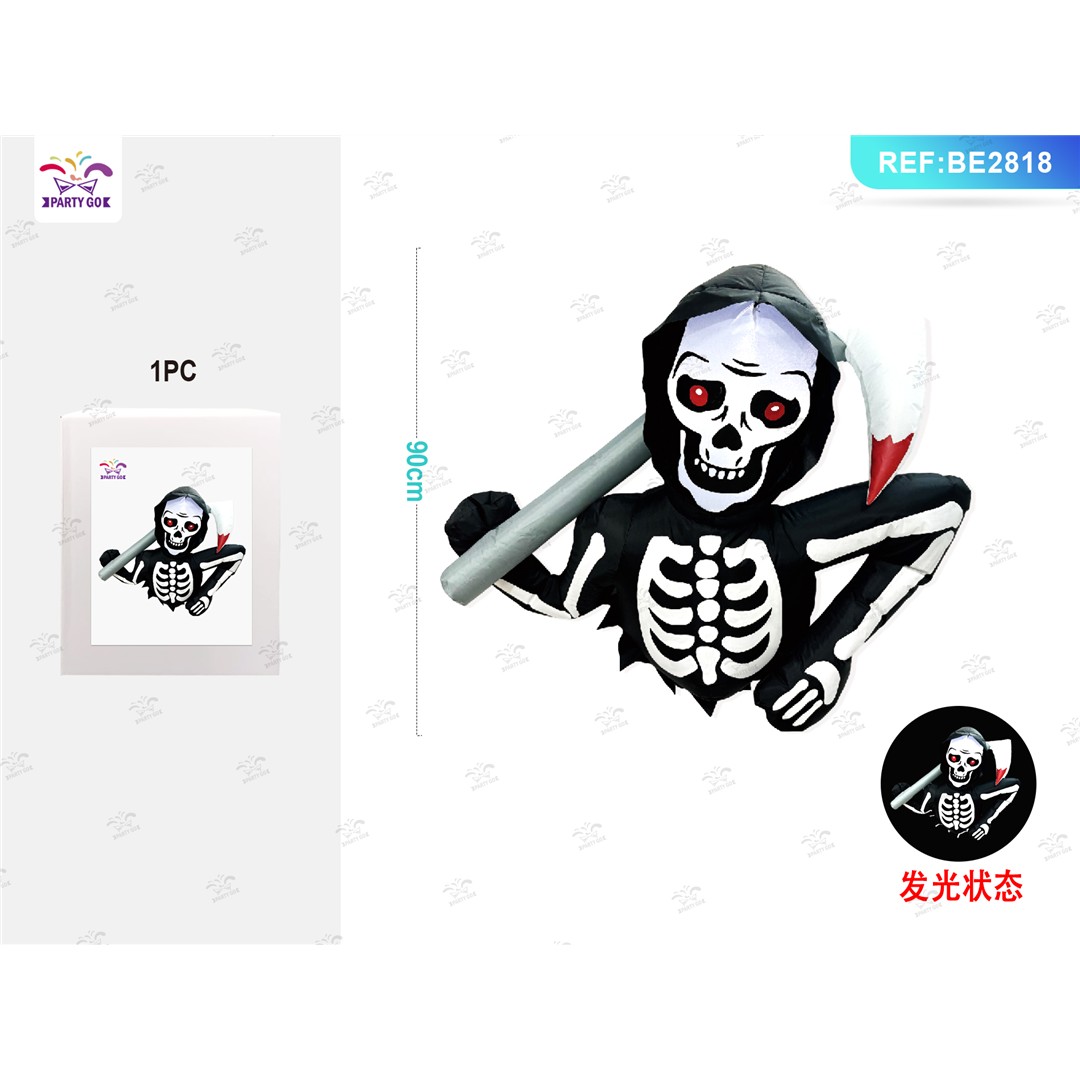 58984 8058617981887 BE2818 halloween gonfiabile scheletro