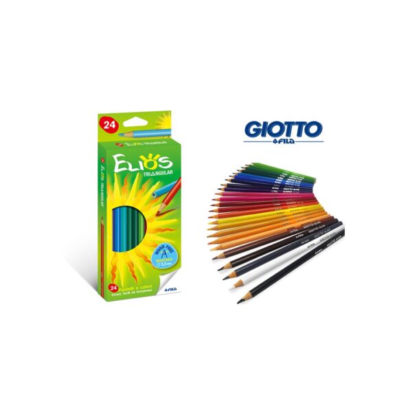 59022 8000825009686 F273400 MATITE COLORATE ELIOS TRIANGOLARI 24PZ