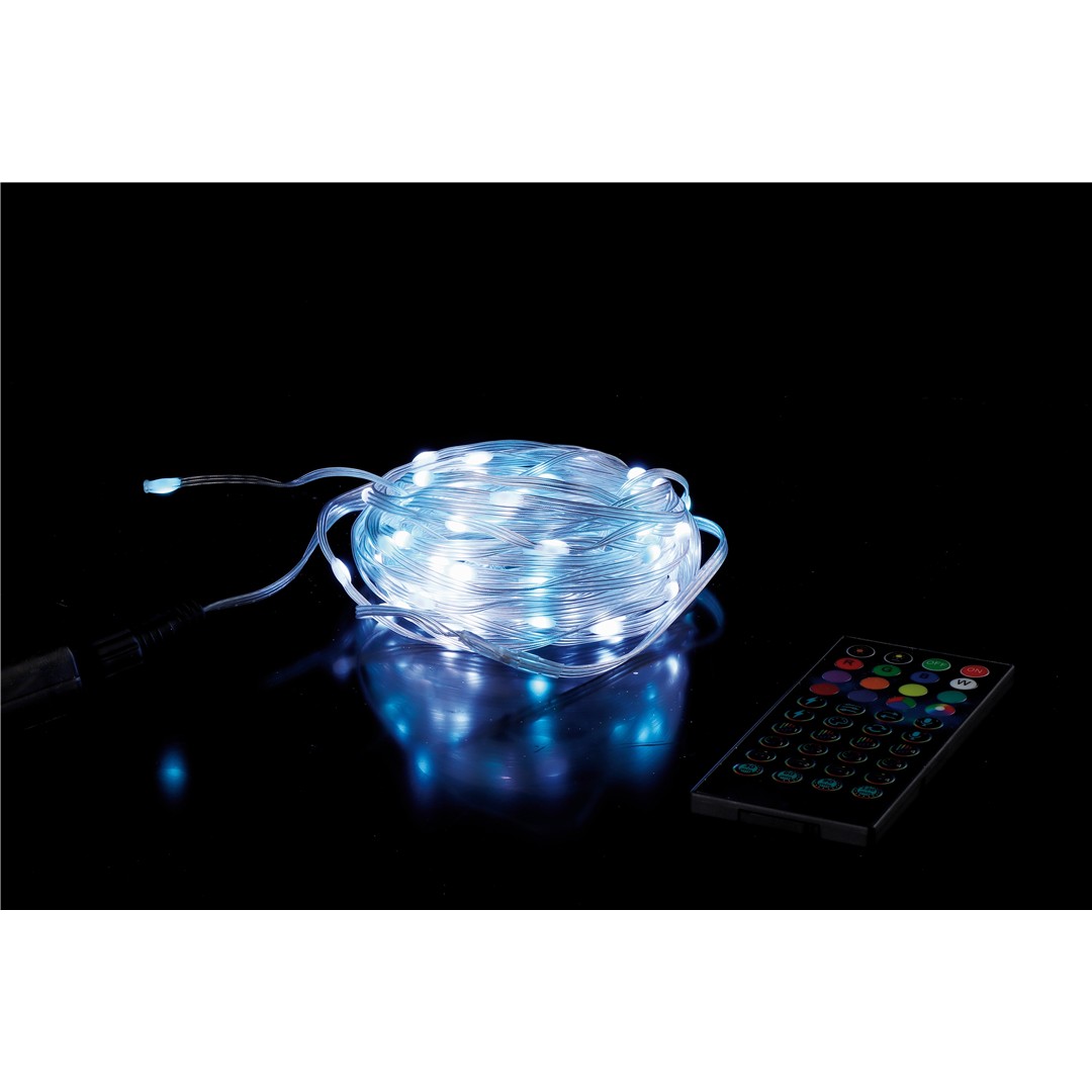 59063 8021785849822 84982 STAR catena luci di natale con app wi-fi da interno/esterno 100 led cavo trasparente 9,9m con spina ip44 cavo 5m