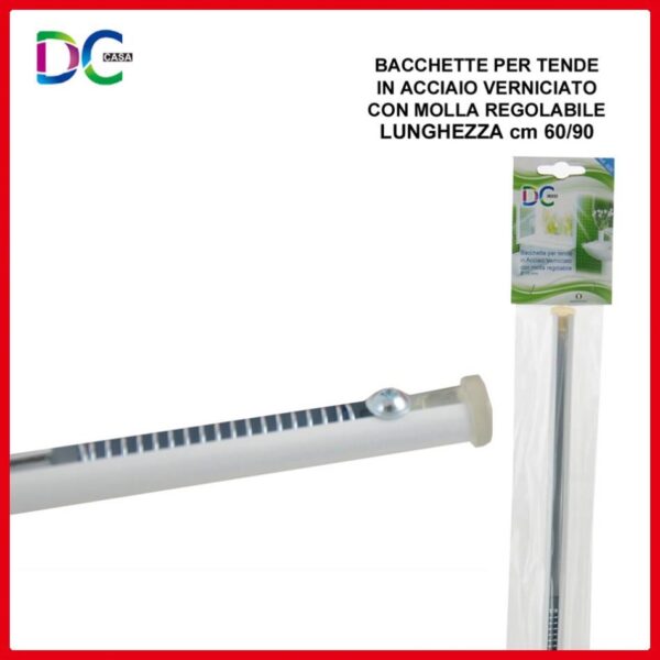 59265 8008154600307 600/3 - 0120288 BACCHETTA ASTINA REGOLABILE CON MOLLA CM.60 - 90