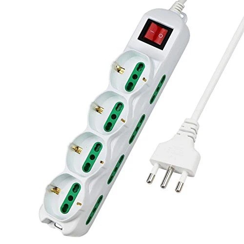59419 8016818119638 ES053 multipresa 220v spina 16a cavo 1,5mt con interruttore 12 prese 4schuko 8bipasso