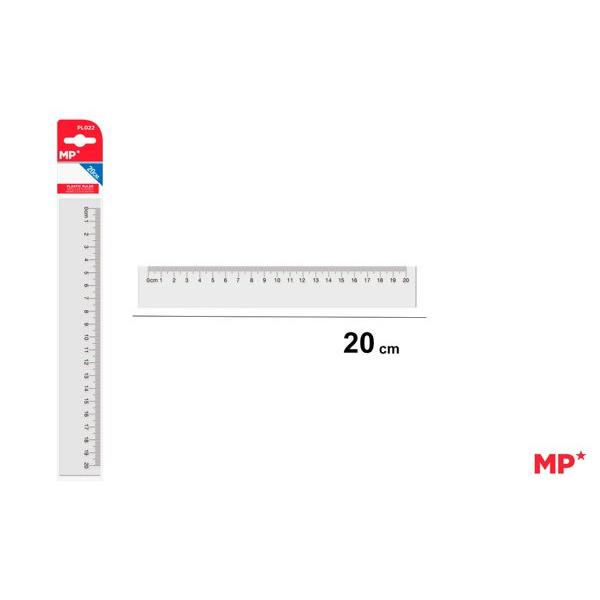 59664 8435250966837 PL022 RIGHELLO IN PLASTICA CM.20