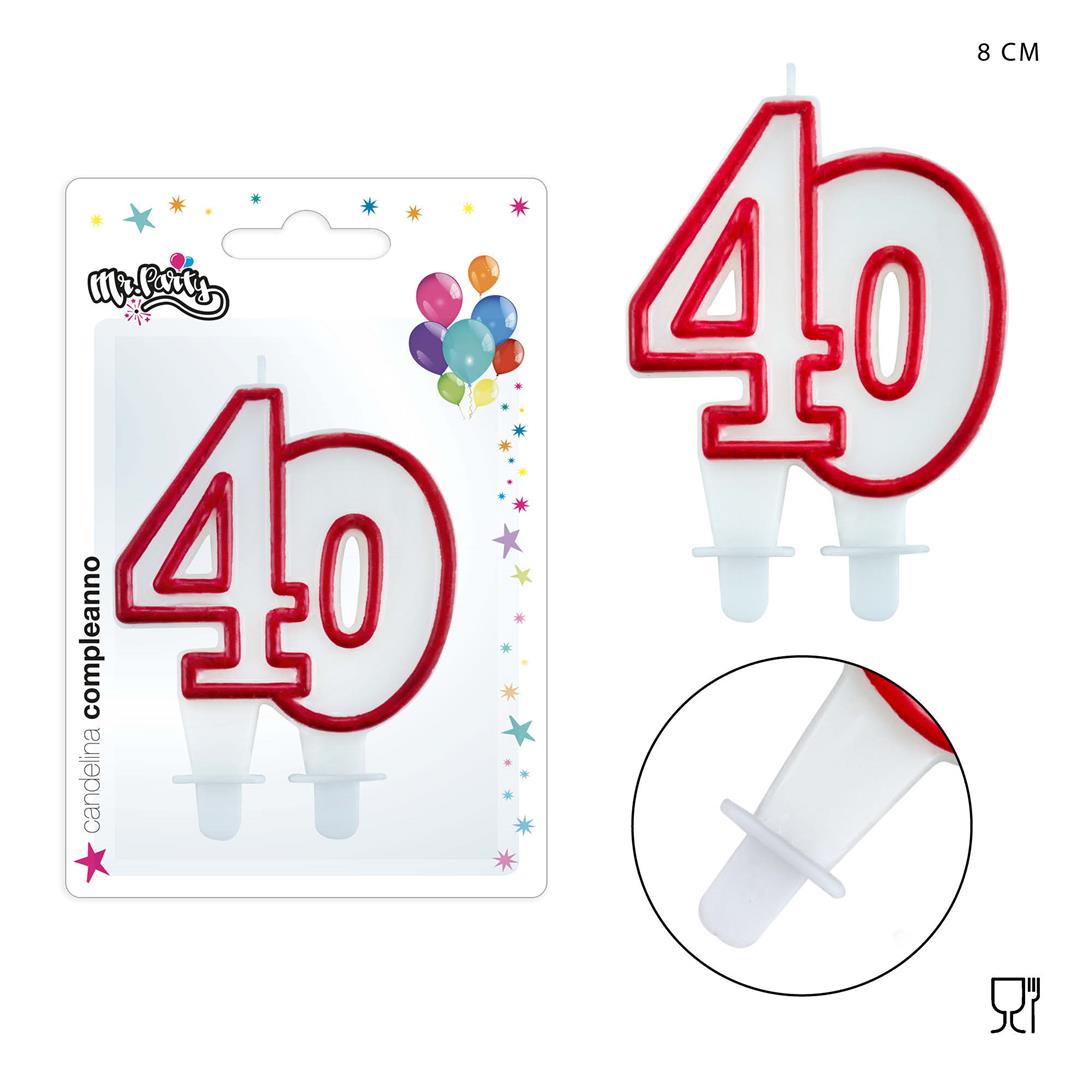 59967 8034139447513 0144662 CANDELA COMPLEANNO N. 40