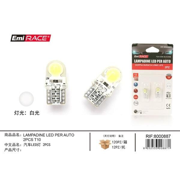 60008 8052533008871 8000887 EMI lampadina auto led cob t10 silicone